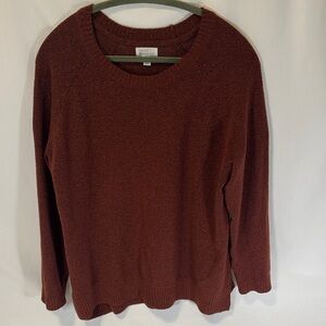 Market & Spruce Rust Knit Sweater